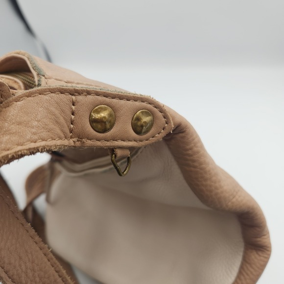 The Sak Collective Gretchen IO Leather Crossbody Bag Tan‎ Brown Zip - Adjustable - Picture 5 of 14
